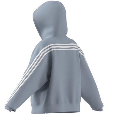 Women Future Icons 3-Stripes Full-Zip Hoodie, Blue, A701_ONE, large image number 13