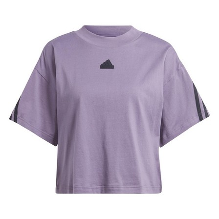 Women Future Icons 3-Stripes T-Shirt, Lilac, A701_ONE, large image number 1