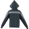 Unisex Kids Future Icons 3-Stripes Full-Zip Hooded Track Top, White, A701_ONE, thumbnail image number 11