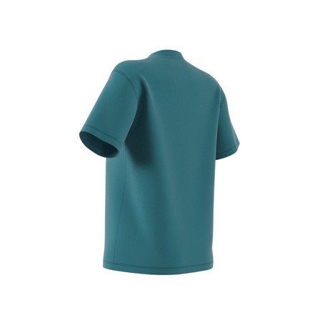 Women Adicolor Classics Trefoil T-Shirt, Blue, A701_ONE, large image number 13