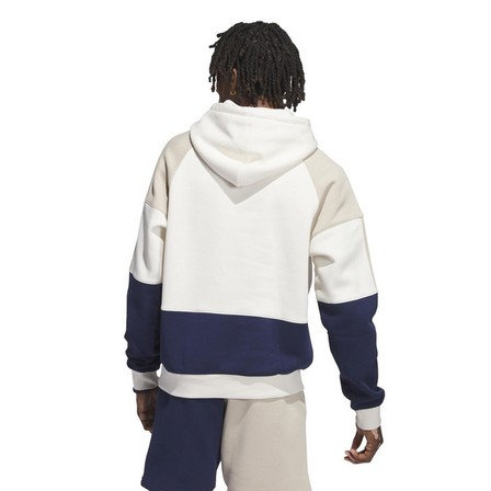 Men Blocked Hoodie, White, A701_ONE, large image number 3