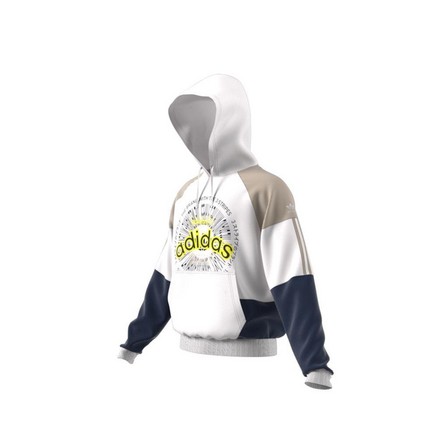 Men Blocked Hoodie, White, A701_ONE, large image number 10