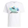 Men Beach Sports Trefoil T-Shirt, White, A701_ONE, thumbnail image number 0