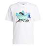 Men Beach Sports Trefoil T-Shirt, White, A701_ONE, thumbnail image number 2