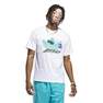 Men Beach Sports Trefoil T-Shirt, White, A701_ONE, thumbnail image number 8