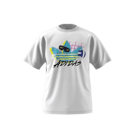 Men Beach Sports Trefoil T-Shirt, White, A701_ONE, large image number 11