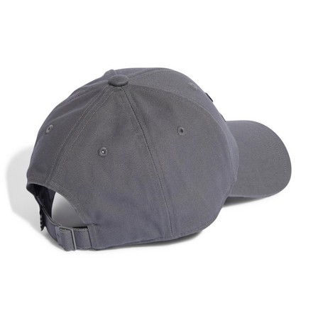Unisex Trefoil Baseball Cap, Grey, A701_ONE, large image number 1