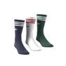 Unisex Solid Crew Socks Navy, Set Of 3, A701_ONE, thumbnail image number 4