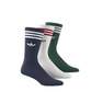 Unisex Solid Crew Socks Navy, Set Of 3, A701_ONE, thumbnail image number 8