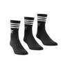 Unisex Mid Cut Crew Socks Black, Set Of 3, A701_ONE, thumbnail image number 6