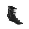 Unisex Mid Cut Crew Socks Black, Set Of 3, A701_ONE, thumbnail image number 8