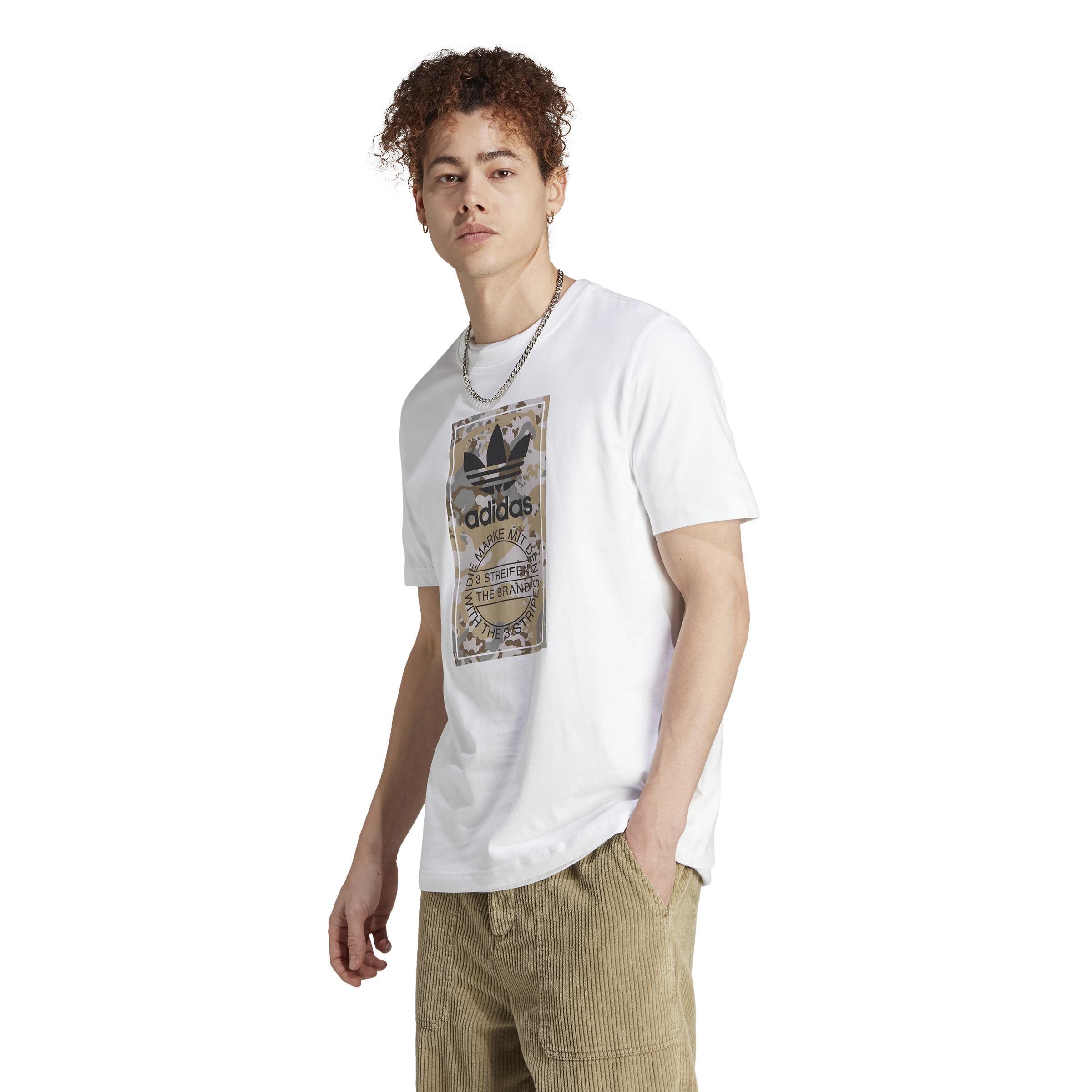Men Graphics Camo Tongue Label T-Shirt, White, A701_ONE, large image number 6
