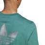 Men Graphic Blur Trefoil T-Shirt, Green, A701_ONE, thumbnail image number 4
