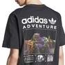Men Adidas Adventure Graphic T-Shirt, Black, A701_ONE, thumbnail image number 5