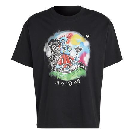 Unisex Adidas Xwocious T-Shirt, Black, A701_ONE, large image number 3