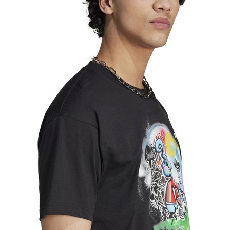 Unisex Adidas Xwocious T-Shirt, Black, A701_ONE, large image number 7