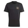 Men Graphics Fire Trefoil T-Shirt, Black, A701_ONE, thumbnail image number 2