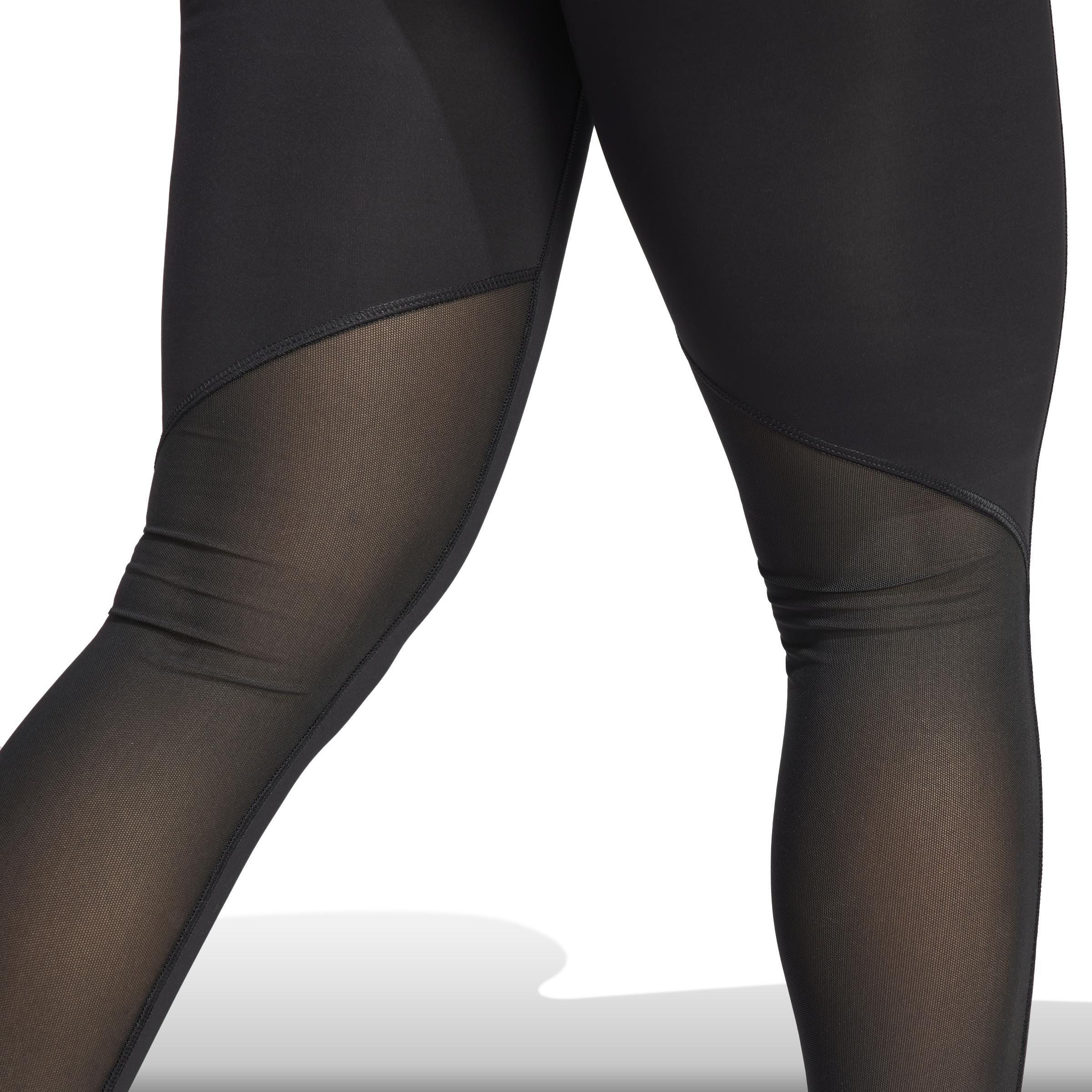 Women Techfit Stash Pocket Full-Length Leggings, Black, A701_ONE, large image number 6
