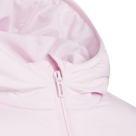 Kids Unisex Padded Jacket, Pink, A701_ONE, large image number 4