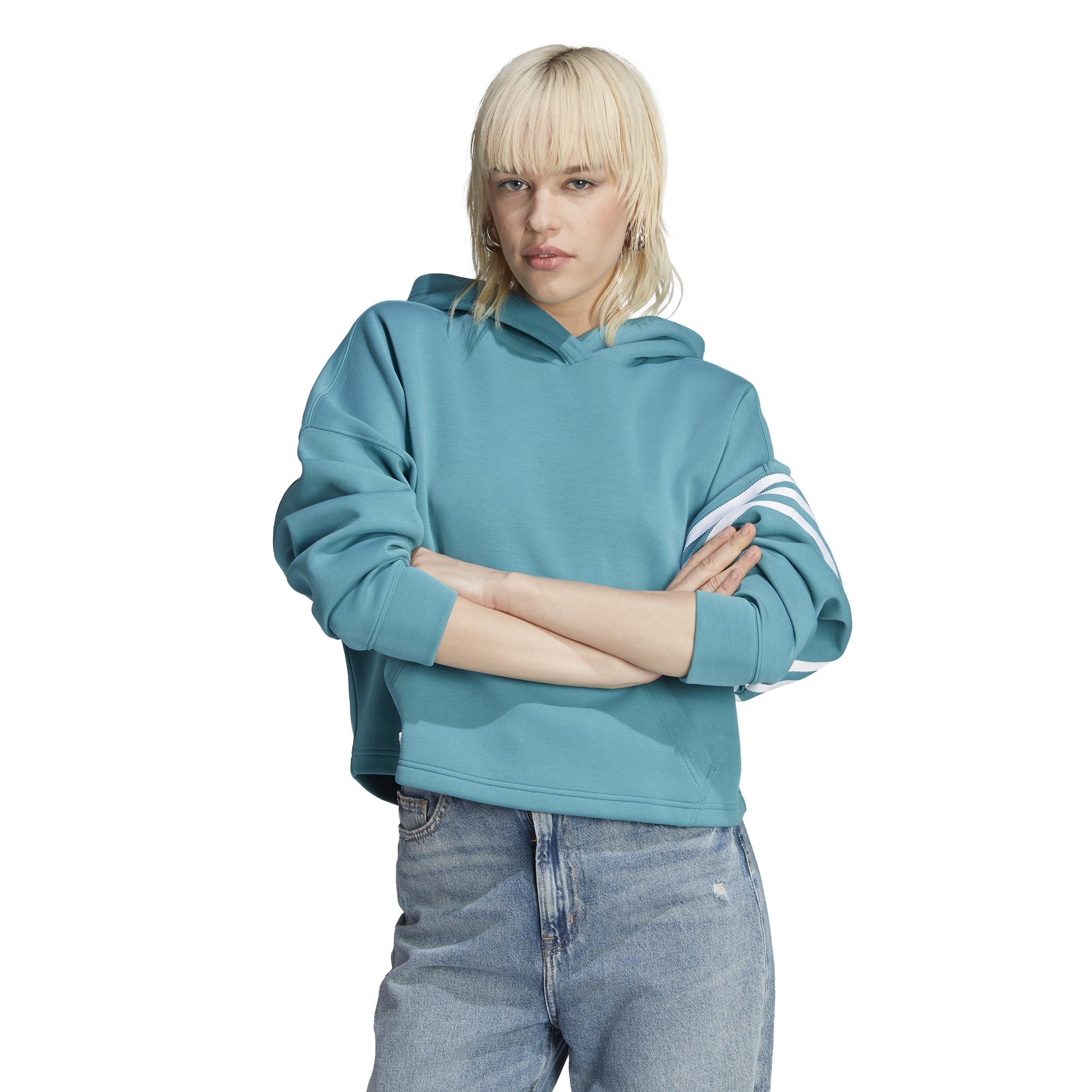 Women Adicolor Neuclassics Hoodie, Blue, A701_ONE, large image number 17