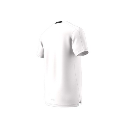Men Designed For Training Hiit Workout Heat.Rdy T-Shirt, White, A701_ONE, large image number 7