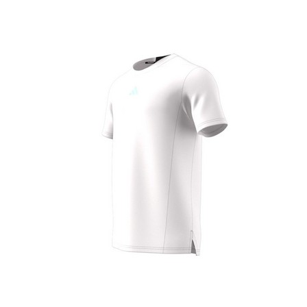 Men Designed For Training Hiit Workout Heat.Rdy T-Shirt, White, A701_ONE, large image number 9