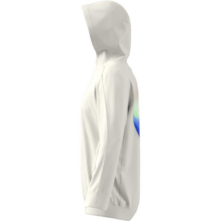 Men Yoga Training Hoodie, White, A701_ONE, large image number 4