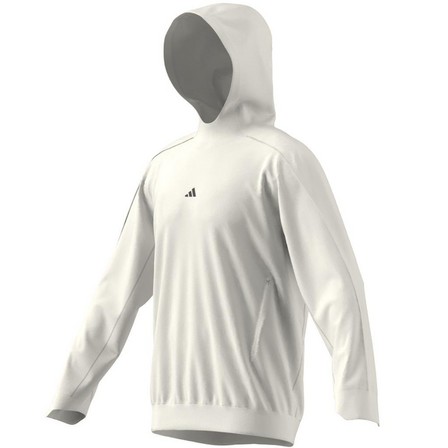 Men Yoga Training Hoodie, White, A701_ONE, large image number 7