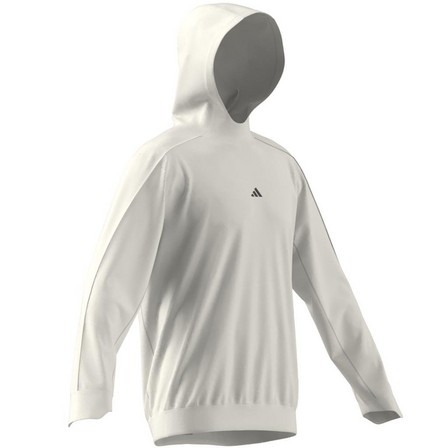 Men Yoga Training Hoodie, White, A701_ONE, large image number 9