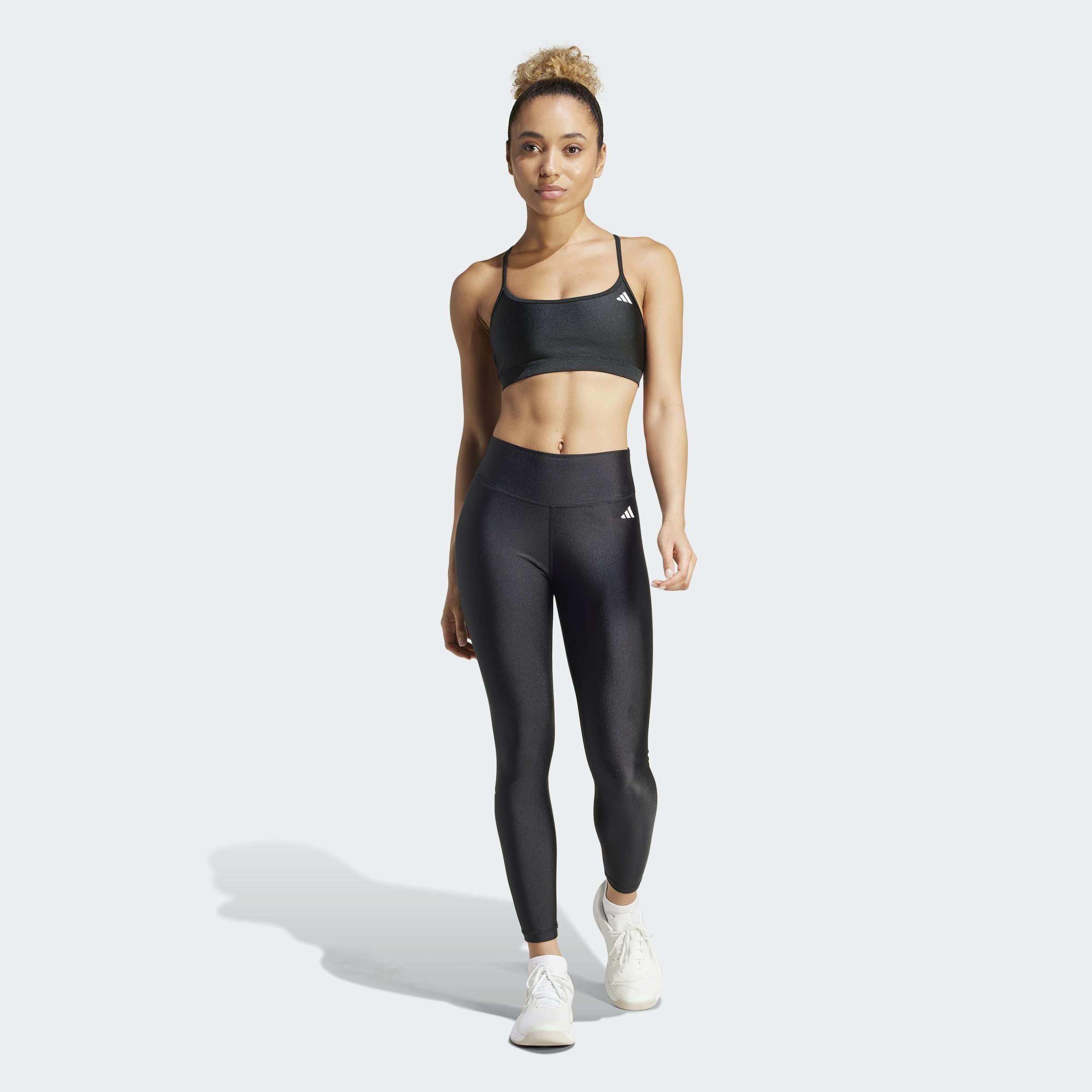 Optime Essentials Shine 7/8 Leggings, Black, A701_ONE, large image number 4