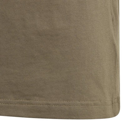 Unisex Kids Future Icons 3-Stripes T-Shirt, Khaki, A701_ONE, large image number 4