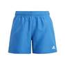 Kids Boys Classic Badge Of Sport Swim Shorts, Blue, A701_ONE, thumbnail image number 0