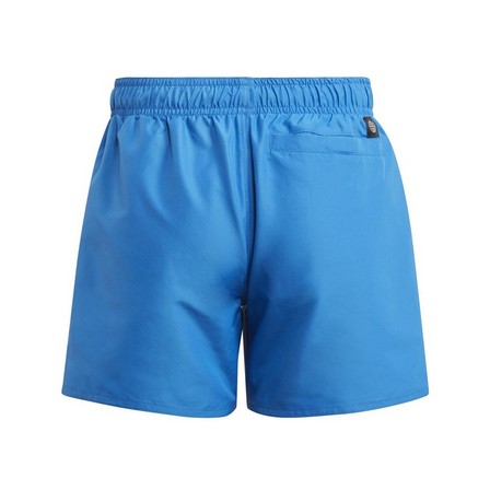 Kids Boys Classic Badge Of Sport Swim Shorts, Blue, A701_ONE, large image number 2