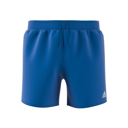 Kids Boys Classic Badge Of Sport Swim Shorts, Blue, A701_ONE, large image number 6