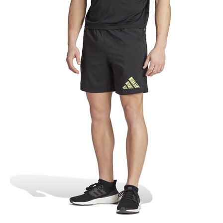 Men Hiit Training Shorts, Black, A701_ONE, large image number 7
