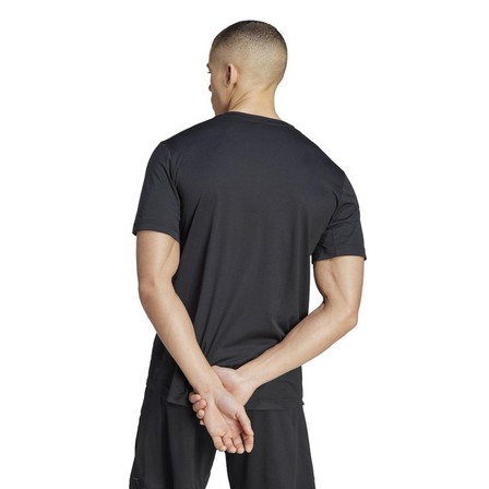Men Hiit Training T-Shirt, Black, A701_ONE, large image number 5