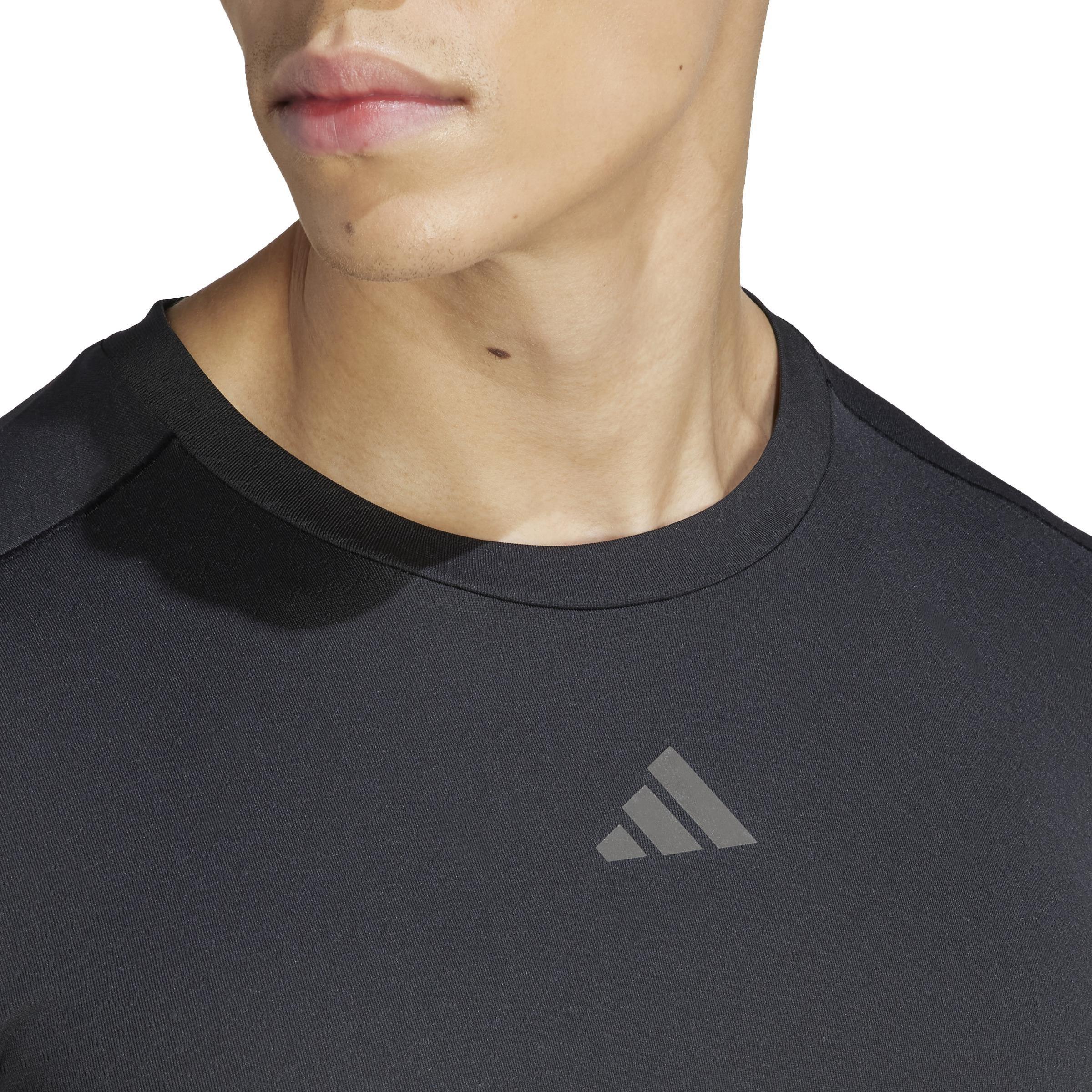 Men Hiit Training T-Shirt, Black, A701_ONE, large image number 7