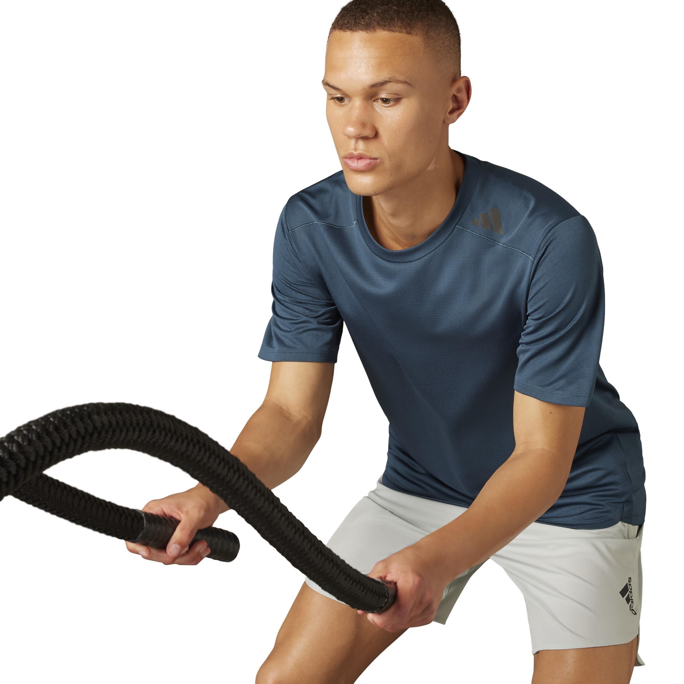 Men Designed 4 Training Heat.Rdy Hiit Training T-Shirt, Blue, A701_ONE, large image number 10