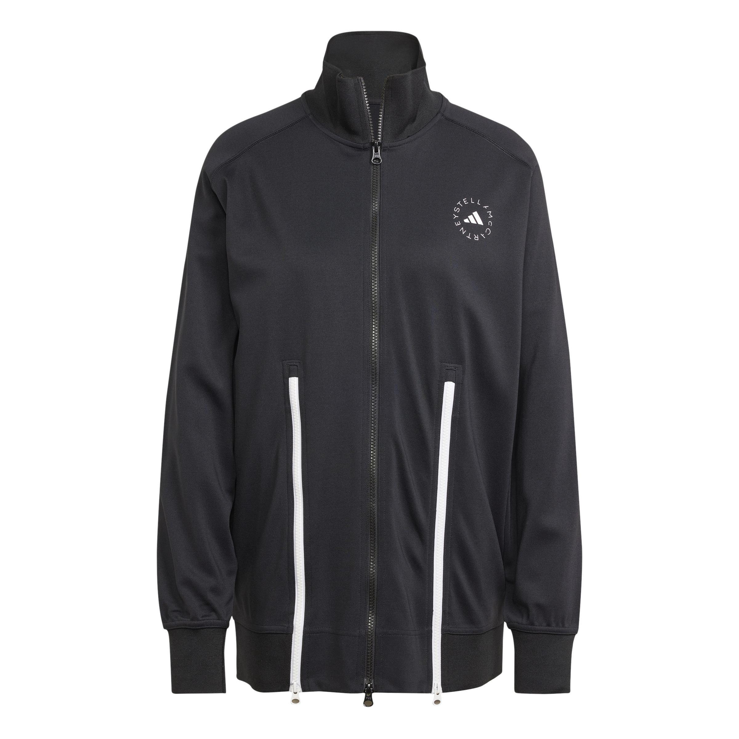 Female Truecasuals Sportswear Track Top, Black, A701_ONE, large image number 2