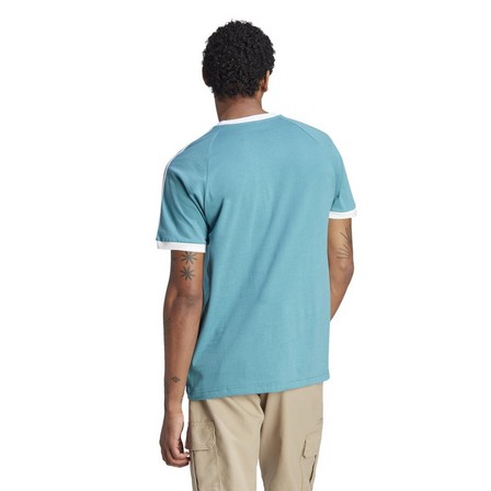 Men Adicolor Classics 3-Stripes T-Shirt, Blue, A701_ONE, large image number 5