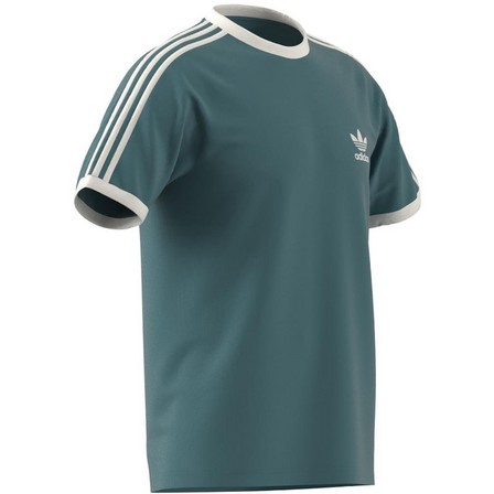 Men Adicolor Classics 3-Stripes T-Shirt, Blue, A701_ONE, large image number 11