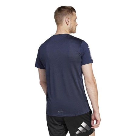 Men Own The Run T-Shirt, Blue, A701_ONE, large image number 3