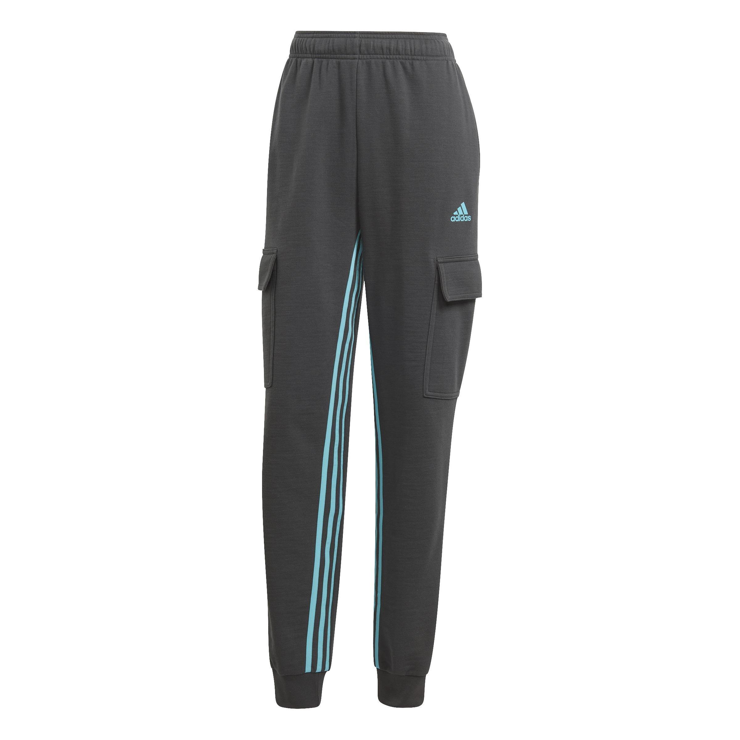 Women Dance 3-Stripes High-Waisted Tapered Cargo Joggers, Grey, A701_ONE, large image number 1