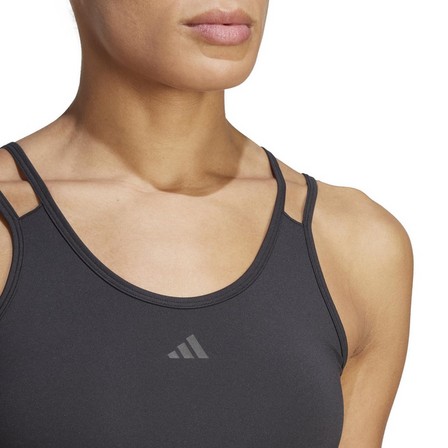 Female Hiit Heat.Rdy Crop Tank Top, Black, A701_ONE, large image number 3