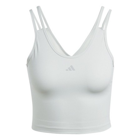Women Hiit Heat.Rdy Crop Tank Top, White, A701_ONE, large image number 0