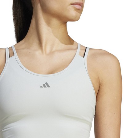 Women Hiit Heat.Rdy Crop Tank Top, White, A701_ONE, large image number 4