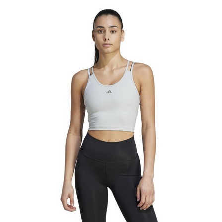 Women Hiit Heat.Rdy Crop Tank Top, White, A701_ONE, large image number 13