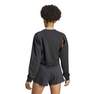 Women Power Aeroready Crop Cover-Up Sweatshirt, Black, A701_ONE, thumbnail image number 3