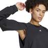 Women Power Aeroready Crop Cover-Up Sweatshirt, Black, A701_ONE, thumbnail image number 6