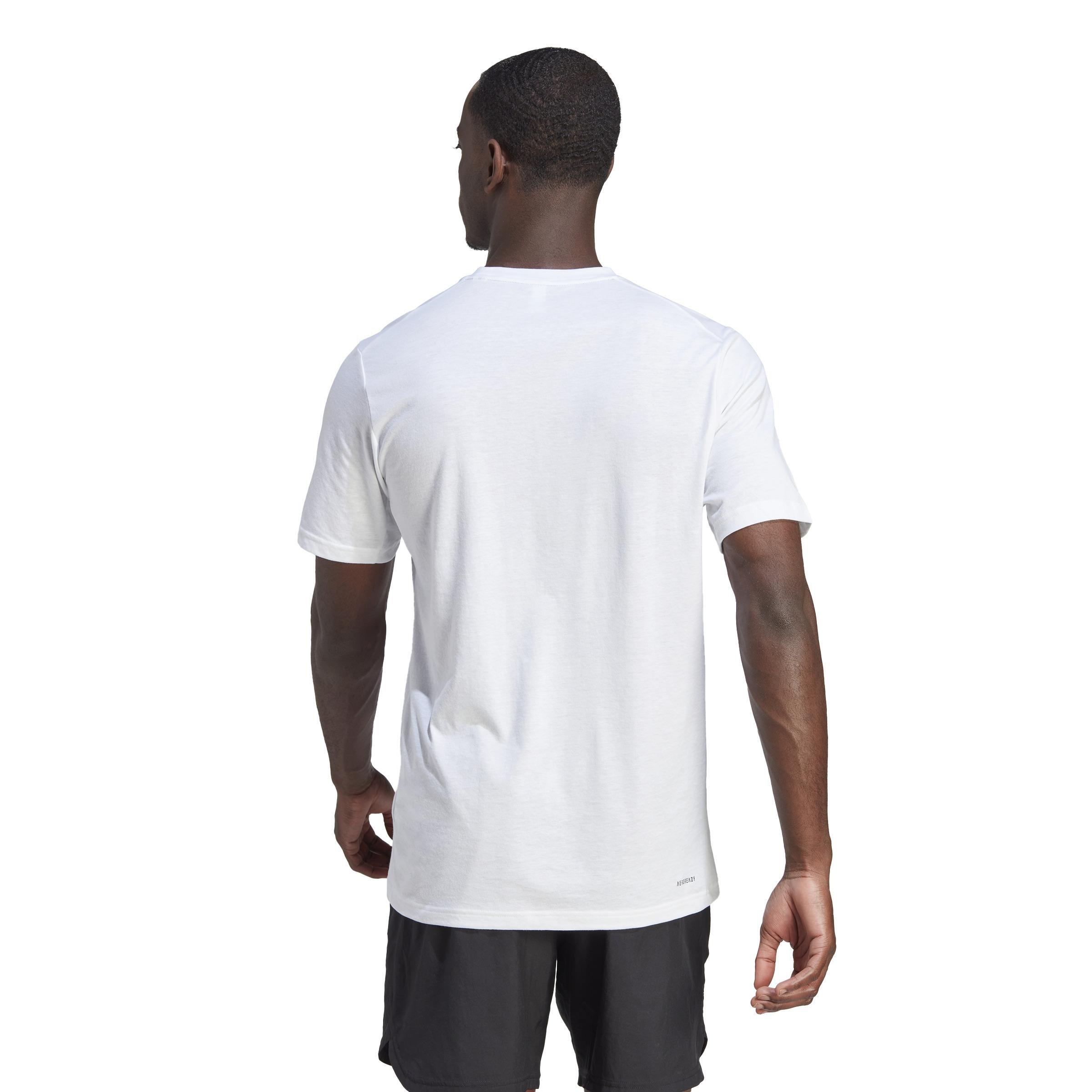 Train Essentials Feelready Logo Training T-Shirt, White, A701_ONE, large image number 3